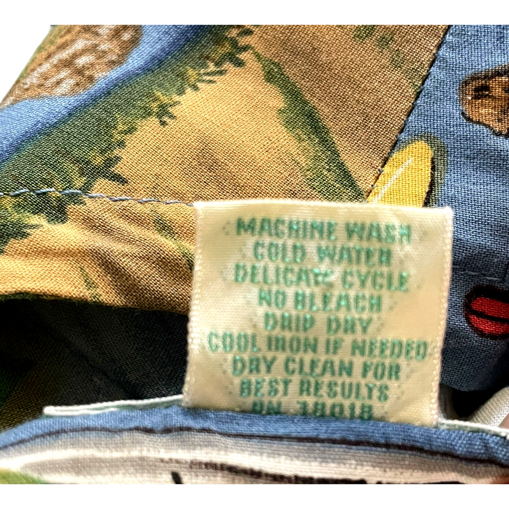 REYN SPOONER Women’s Size Medium Blue Classic Hawaiian Print VTG Maxi Dress USA - Picture 8 of 10